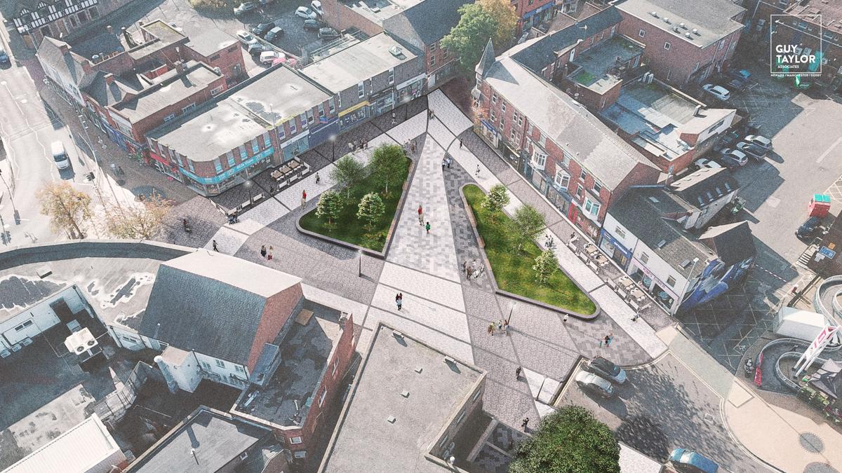 Excitement builds as work starts on flagship stage transformation of Portland Square in Sutton in Ashfield